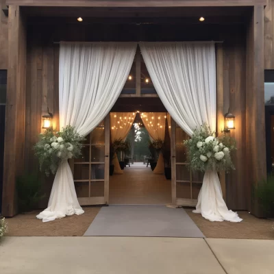 Wedding Decor Rental - Entrance Draping