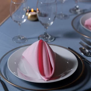 Linens - Polyester Napkins - PP - Studio 1 Decor Wedding Decor Rental - Napkins, Polyester Napkins, Table clothes, Rental Table clothes, Gold Votive candles. Chargers