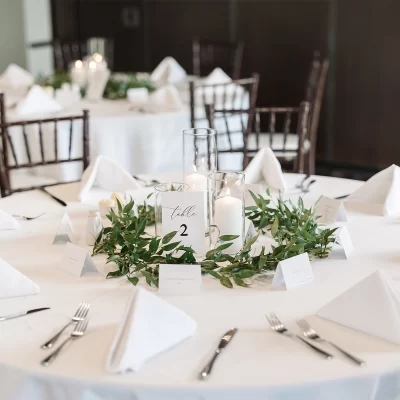 Wedding Decor Rental - White Polyester Linen