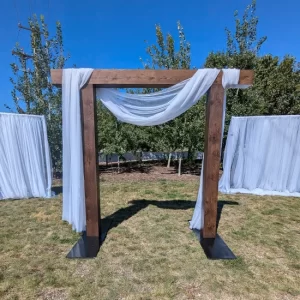 Wooden Arch Draping - Studio 1 Decor