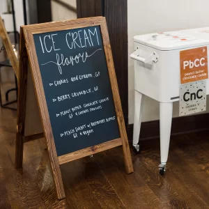 Decor - Café Chalk Sign - PP - Studio 1 Decor Wedding Decor Rental - Café Chalk Sign