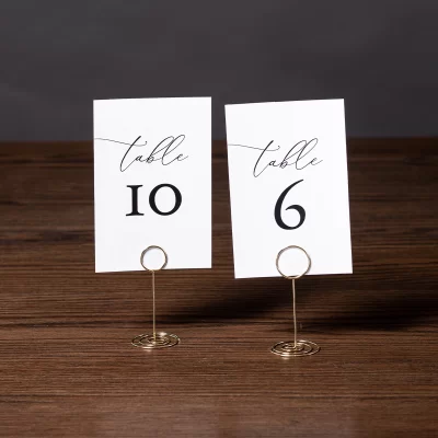 Wedding Decor Rental - Gold Table Number Stand