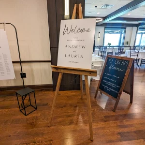Decor - Wooden Easel 4 - PP - Studio 1 Decor Wedding Decor Rental - Wooden Easel